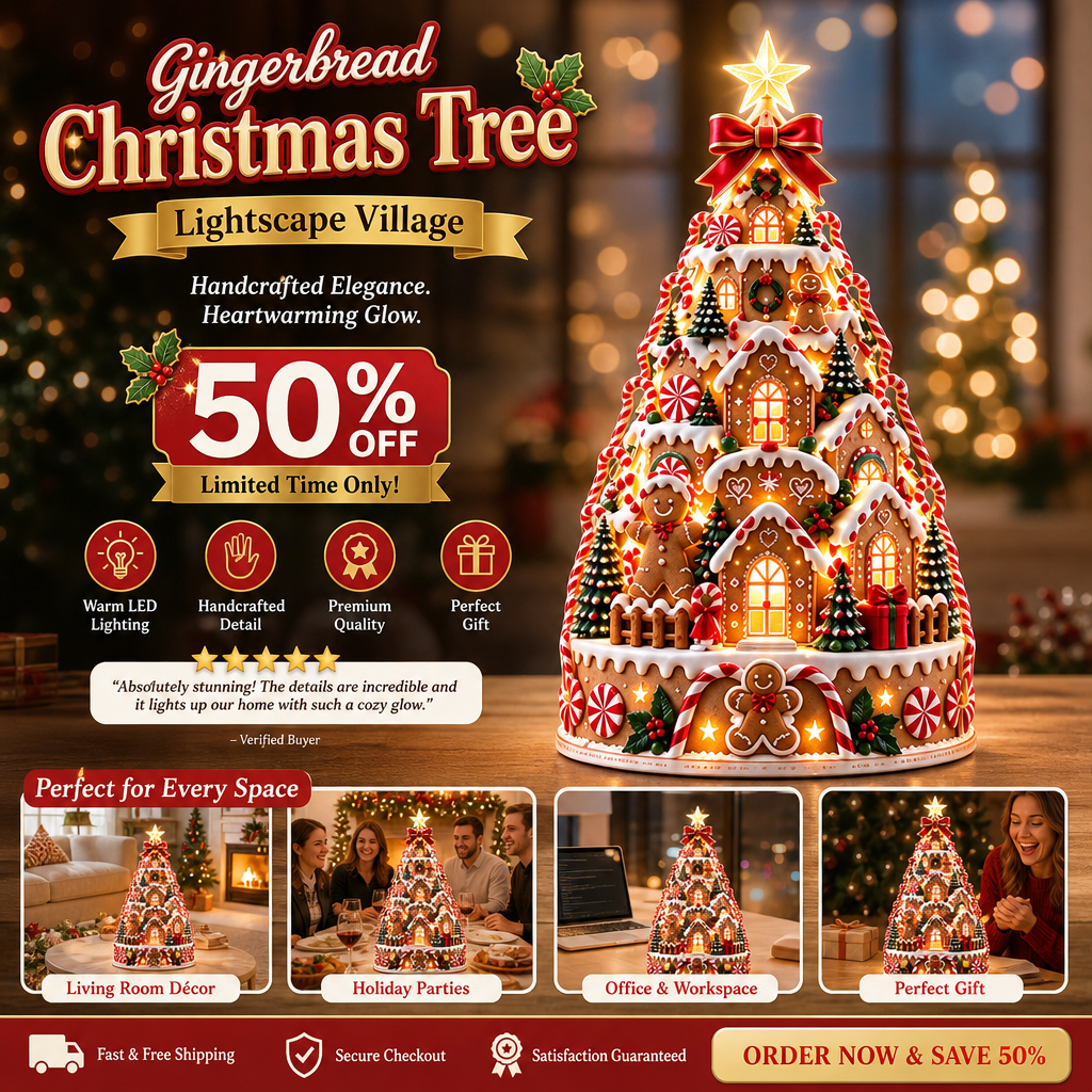 🏆 60,000+ Sold - 🎄Christmas Village Lightscape Tree